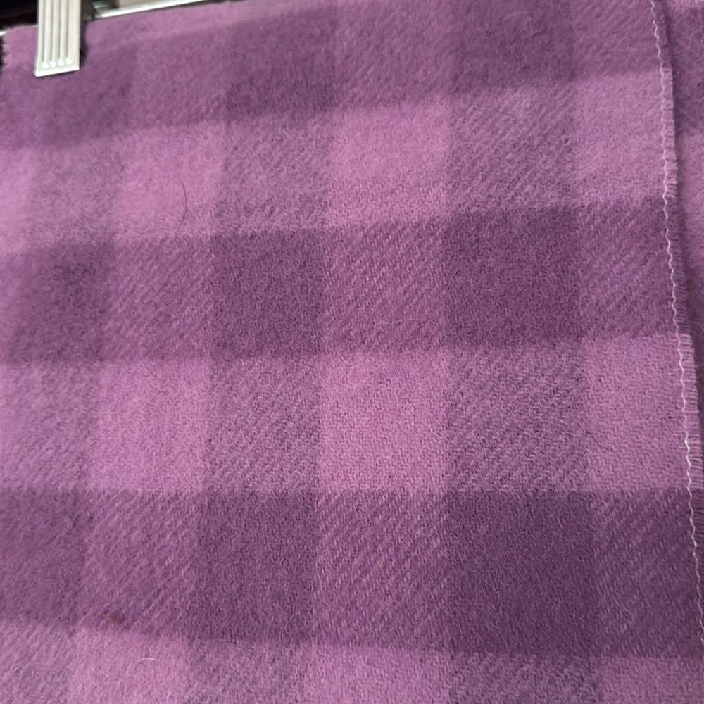 LL Bean Kids’ Pink Check Wool Scarf NWT